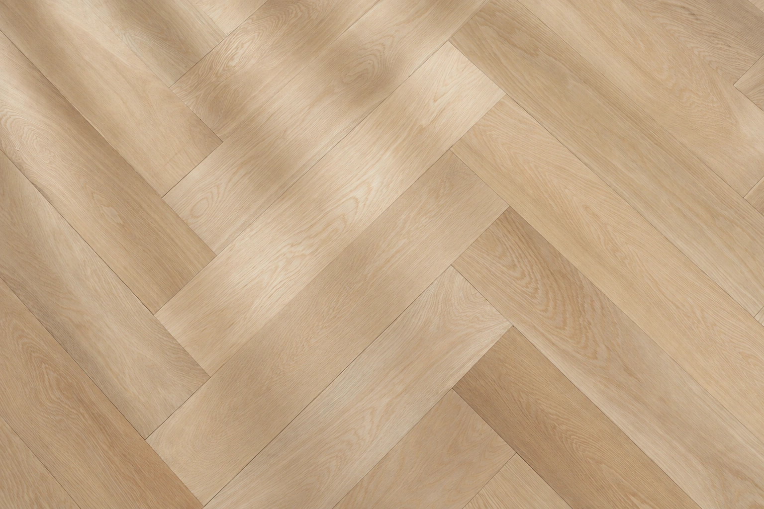 The fine grain and interlocking pattern of our solid oak herringbone